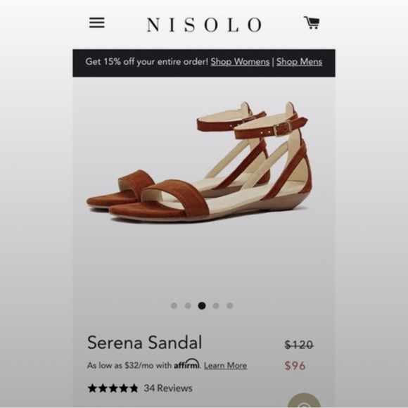Nisolo Serena Sandals (37) - Picture 3 of 16